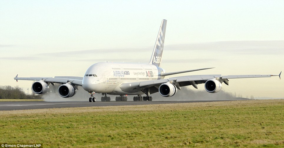 Airbus A380 take off